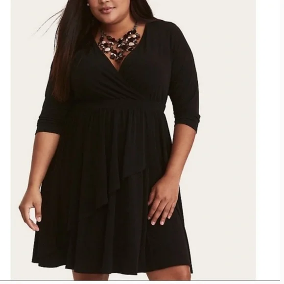 torrid Dresses Torrid Black Skater Dress Size 2x Poshmark